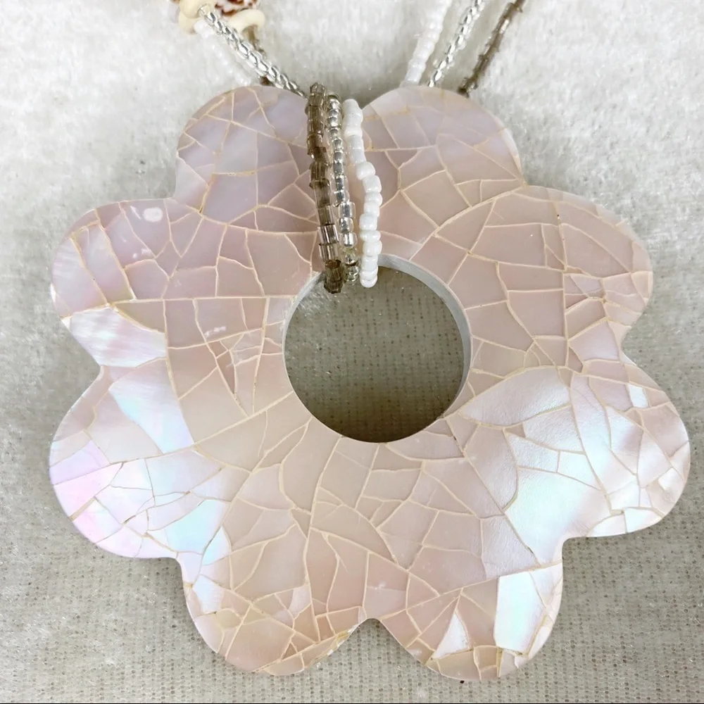 Bohemian Style Boho Floral Statement Necklace